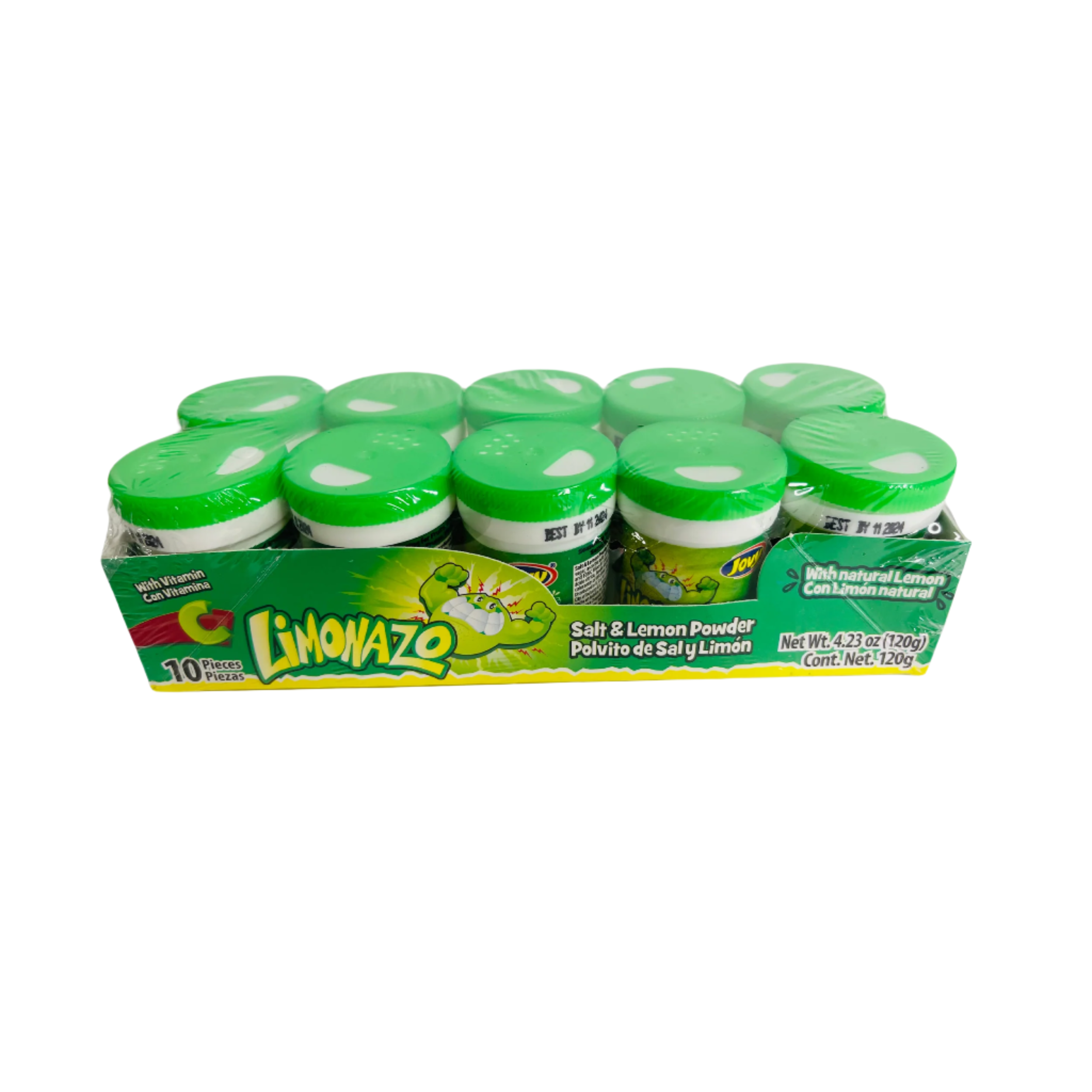 salt and lemon powder shaker